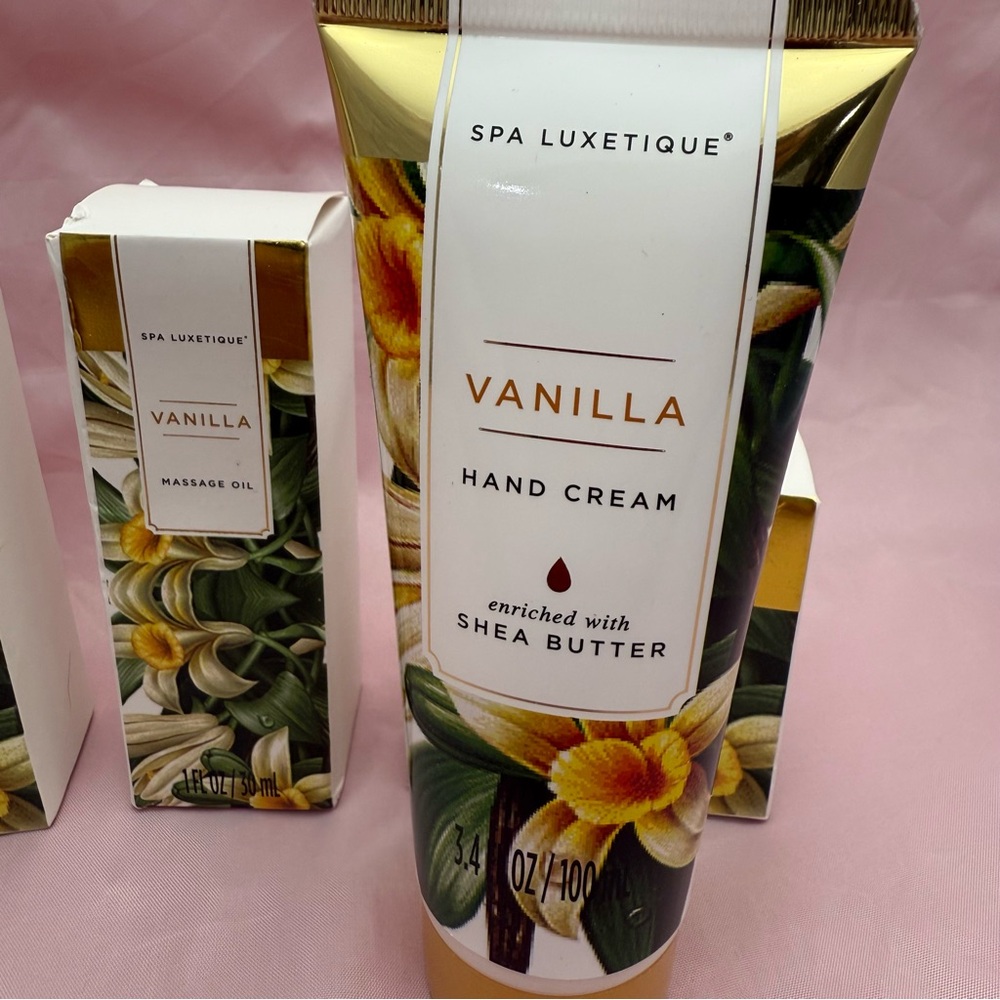 ✨ Spa Luxetique Vanilla Bath & Body Gift Set ✨ Lotion • Hand Cream • Bath Salt - Picture 7 of 10
